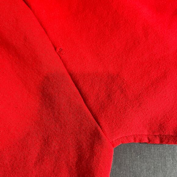 Vintage Mickey Unlimited Sweatshirt Mens Large Red Fleece Crew Neck Pullover 90s - Picture 6 of 10